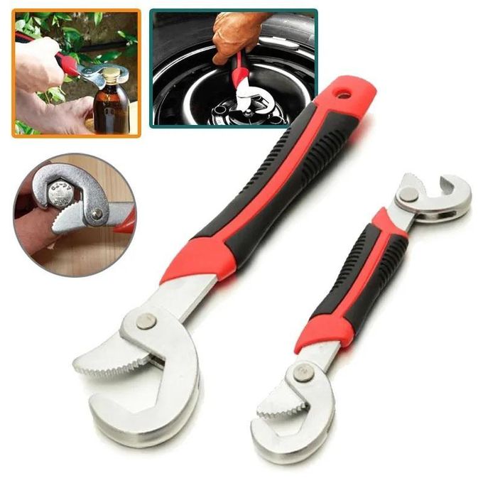 Wrench,Adjustable Spanner, Universal Wrench,Quick Multi-function,New Snap'N Grip 9-32mm 2 Packs