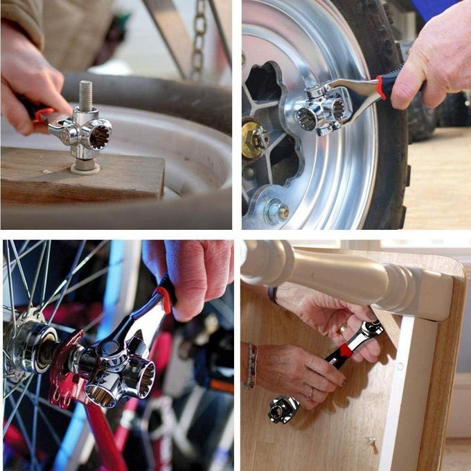 48 In 1 Multipurpose Bolt Wrench 360 Degree Rotation Multifunctional Spanner Universal Wrench For Furniture Car Repair Hand Tools