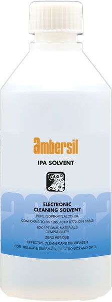 AMBERSIL® IPA SOLVENT 250ML High-purity isopropanol alcohol – the ideal solution for cleaning electronic circuits and precision instruments