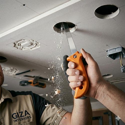 2 * 1 Jespson And Gypsum Board Saw Ergonomic Handle Thick Blade Sharp Teeth Wood Cutting Woodworking 6.5"/165MM