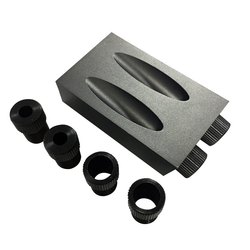 Rolson Aluminium Pocket Hole Jig With Twin 6, 8, 10mm Drill Bit Guides