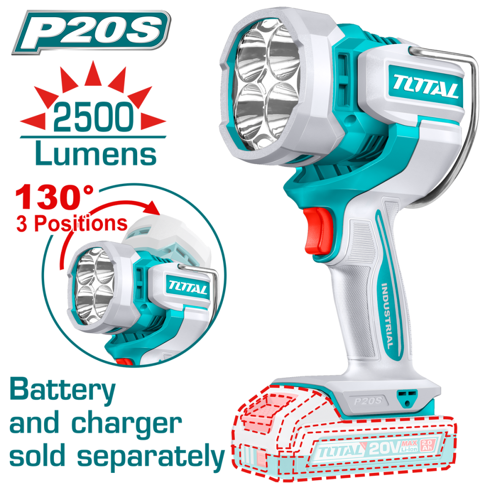 TOTAL  Cordless Work Lamp 20V