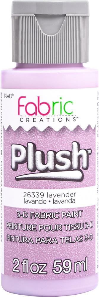 Plaid Fabric Creations Lavender Plush 3-D
