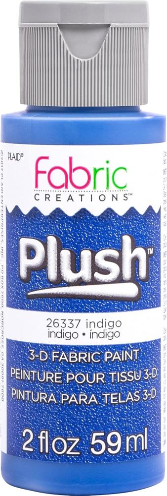 Plaid Fabric Creations Indigo Plush 3-D