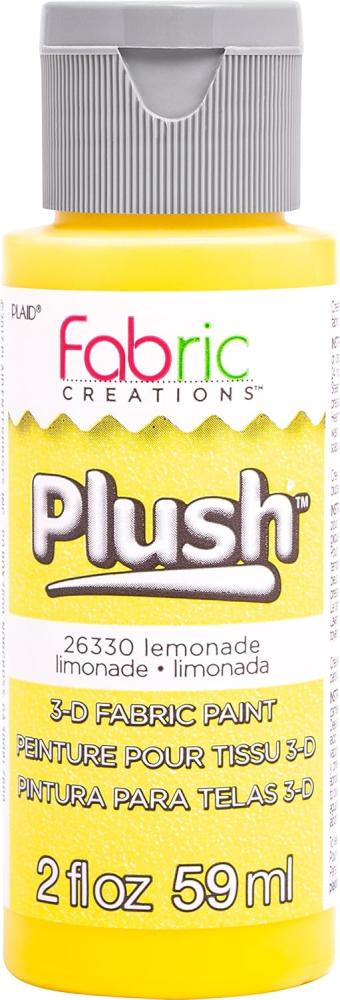 Plaid Fabric Creations Lemonade Plush 3-D