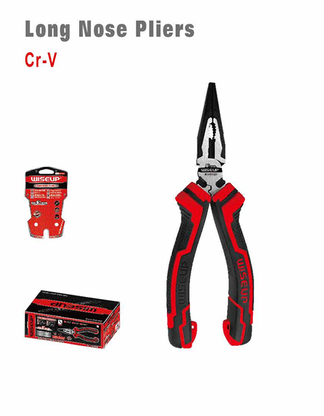 WISEUP Long Nose Pliers 8" Heavy Duty