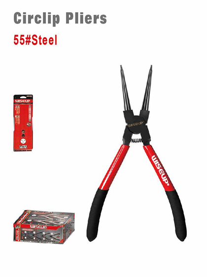 WISEUP Straight External Circlip Pliers 7"