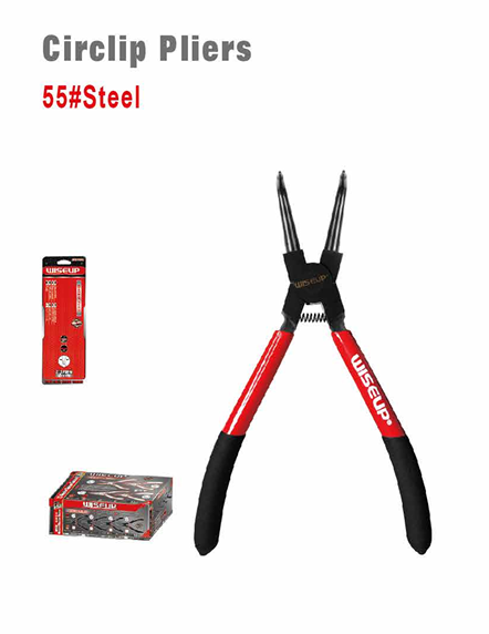 WISEUP Angled External Circlip Pliers 7"
