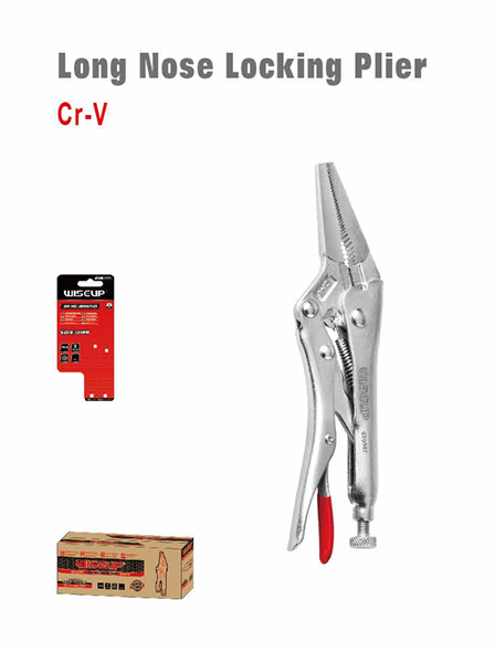 WISEUP Long Nose Locking Pliers 9"