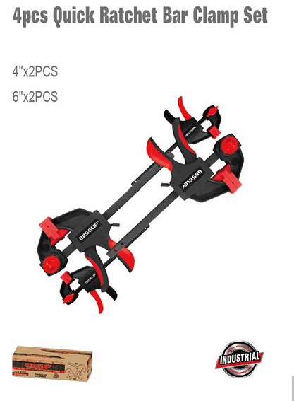 WISEUP Automatic Clamp Set 4 Pcs