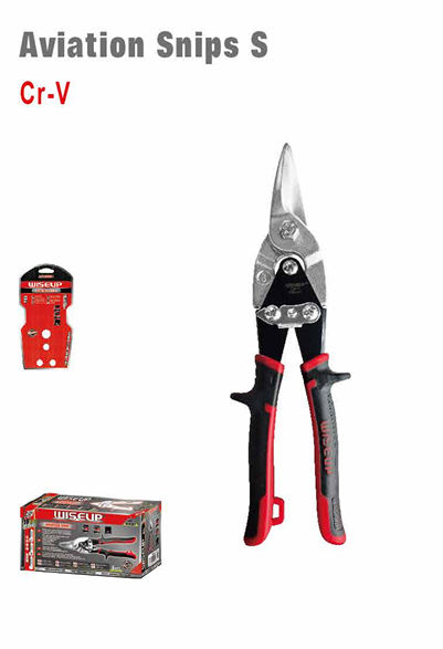 WISEUP Straight Cut Aviation Snips, 10 Inch