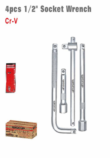 WISEUP Socket Wrench Set – 4 Pieces 1/2"