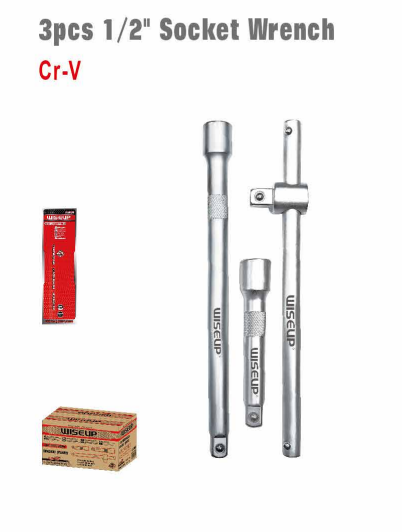 WISEUP Socket Wrench Set 1/2" – 3 Pieces