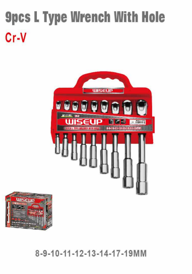 WISEUP L Type Socket Wrench Set 9 Pcs