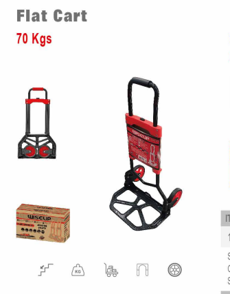 WISEUP Flat Cart 70 Kg