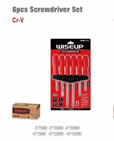 WISEUP Screwdriver Set – 6 Pieces