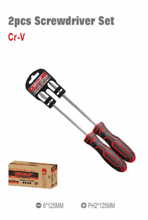 WISEUP 2-Piece Screwdriver Set (Slotted + Phillips)