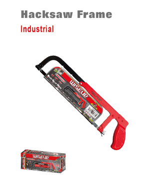 WISEUP 12" Metal Frame Hacksaw With Rubber Handle