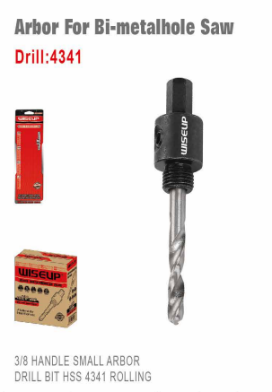 Arbor For Bi-Metal Hole Saw Drill 4341 WISEUP Saw 3/8" (14×30 Mm)