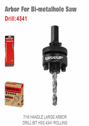 WISEUP  Arbor For Bi-Metal Hole Saw Drill 4341 Saw 7/16" (32×152 Mm)