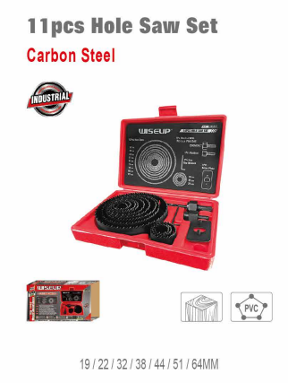 11pcs Hole Saw Set WISEUP