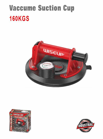 WISEUP Single Suction Cup Glass Lifter With Dial Gauge
