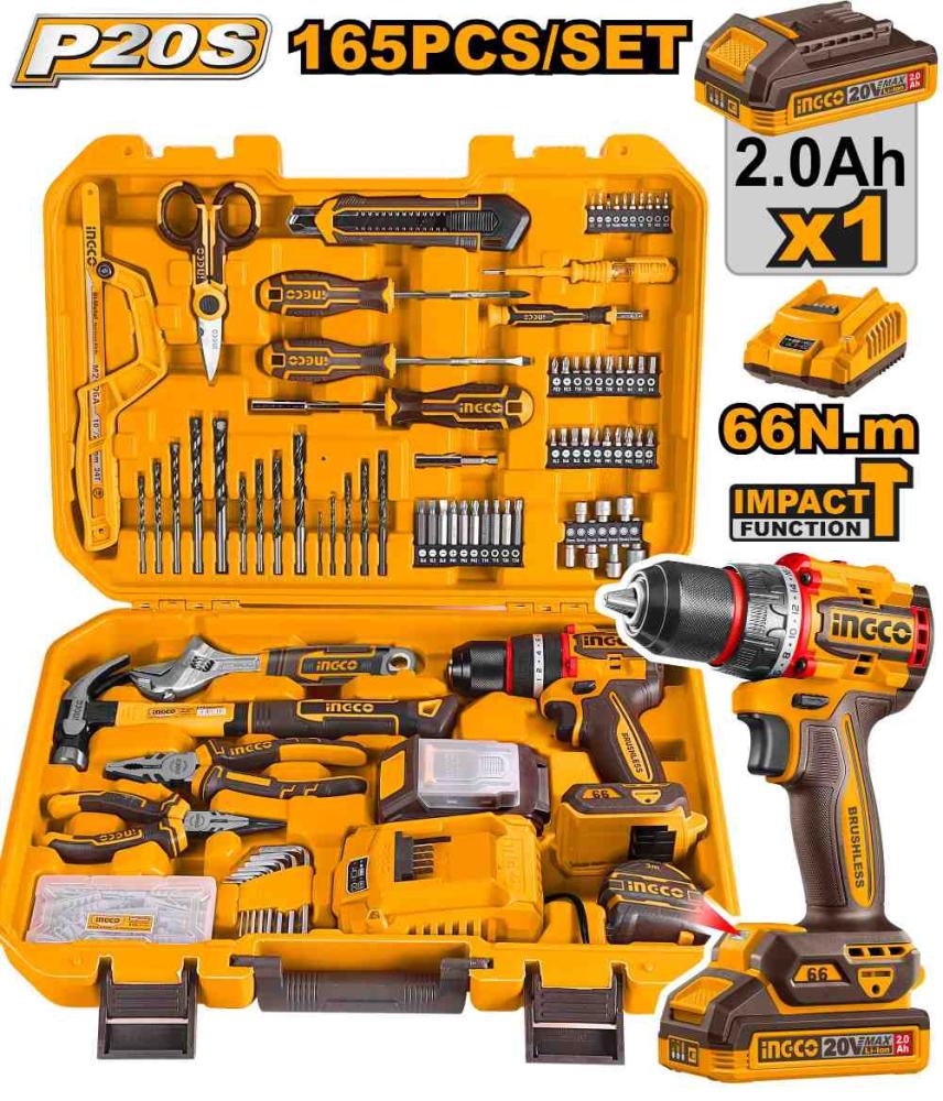 INGCO 165 Pcs Tools Kit Set, HKTHP11651