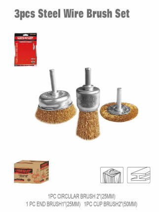 WISEUP Drill Brush Set 3 Pcs