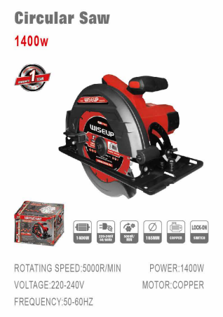 WISEUP Saw 7.25 In 1400 W