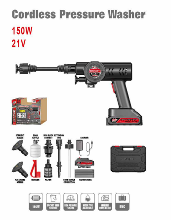 WISEUP Cordless Pressure Washer 21V / 2.0Ah