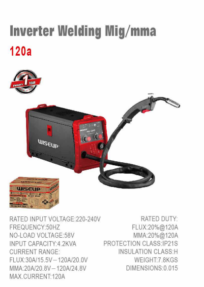 WISEUP A-120 Heavy Duty Inverter Welding Machine