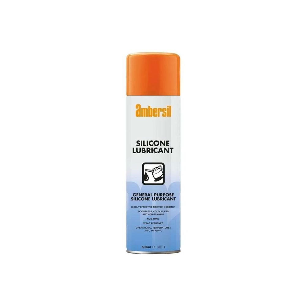 AMBERSIL® Silicone Lubricant 500ML Professional silicone-based lubricant spray to reduce friction and prevent sticking