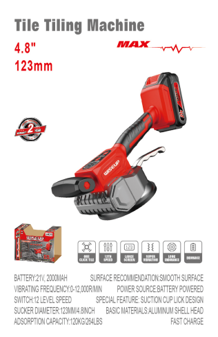 WISEUP Cordless Tile Vibrator 21V / 2.0Ah – 12 Speeds