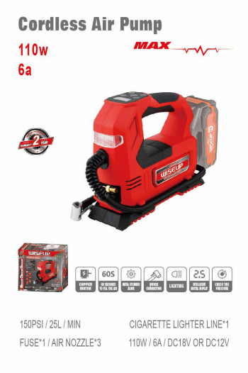 WISEUP Cordless Air Compressor