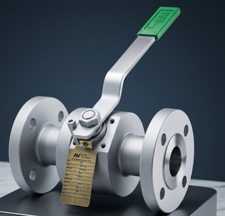High-Pressure Flanged Industrial Ball Valve Class  600 DN 25 (1 Inch)(Alfa Valvole)
