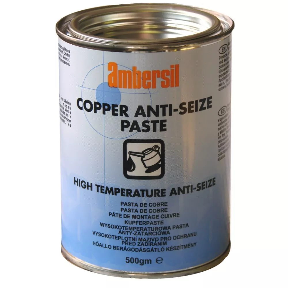 AMBERSIL® COPPER ANTI-SEIZE PASTE 500G Anti-stick copper paste – superior protection against corrosion and sticking at high temperatures