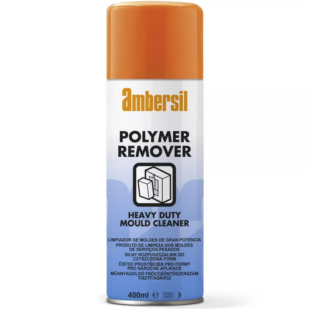 AMBERSIL® Polymer Remover 400ML Heavy-duty mold cleaner – high-performance polymer and plastic scale remover
