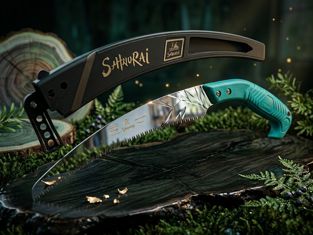 Saw  Professional Tree Pruning For Garden And Farm Use Dual Action Teeth Curved Blade Three Edge Professional Pruning