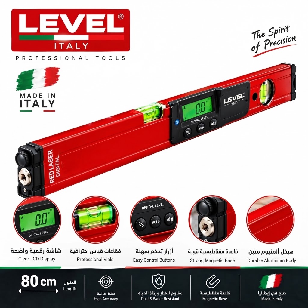 Level Heavy Duty Digital Water Scale 2 Eye 80 Cm Level