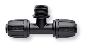 1/2" Threaded 3 - Way Connector BL