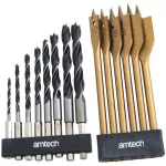 14 Piece hex shank wood drill set