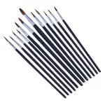 12 Piece fine pointed tip art brush set
