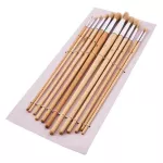 12 Piece round tip art brush set