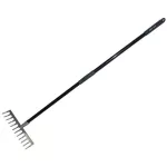 12 Tooth stainless steel soil rake