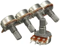 5pcs 500 Ohm Potentiometer 15mm Shaft