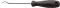 Awl with round double bent blade  165mm