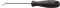 Awl with round, double bent small blade 165mm