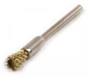 Brass coated steel pencil brush 10mm