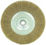 Brass coated steel wire brush 4 inch