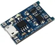 Lithium Battery Charger Module – Micro USB 5V 1A